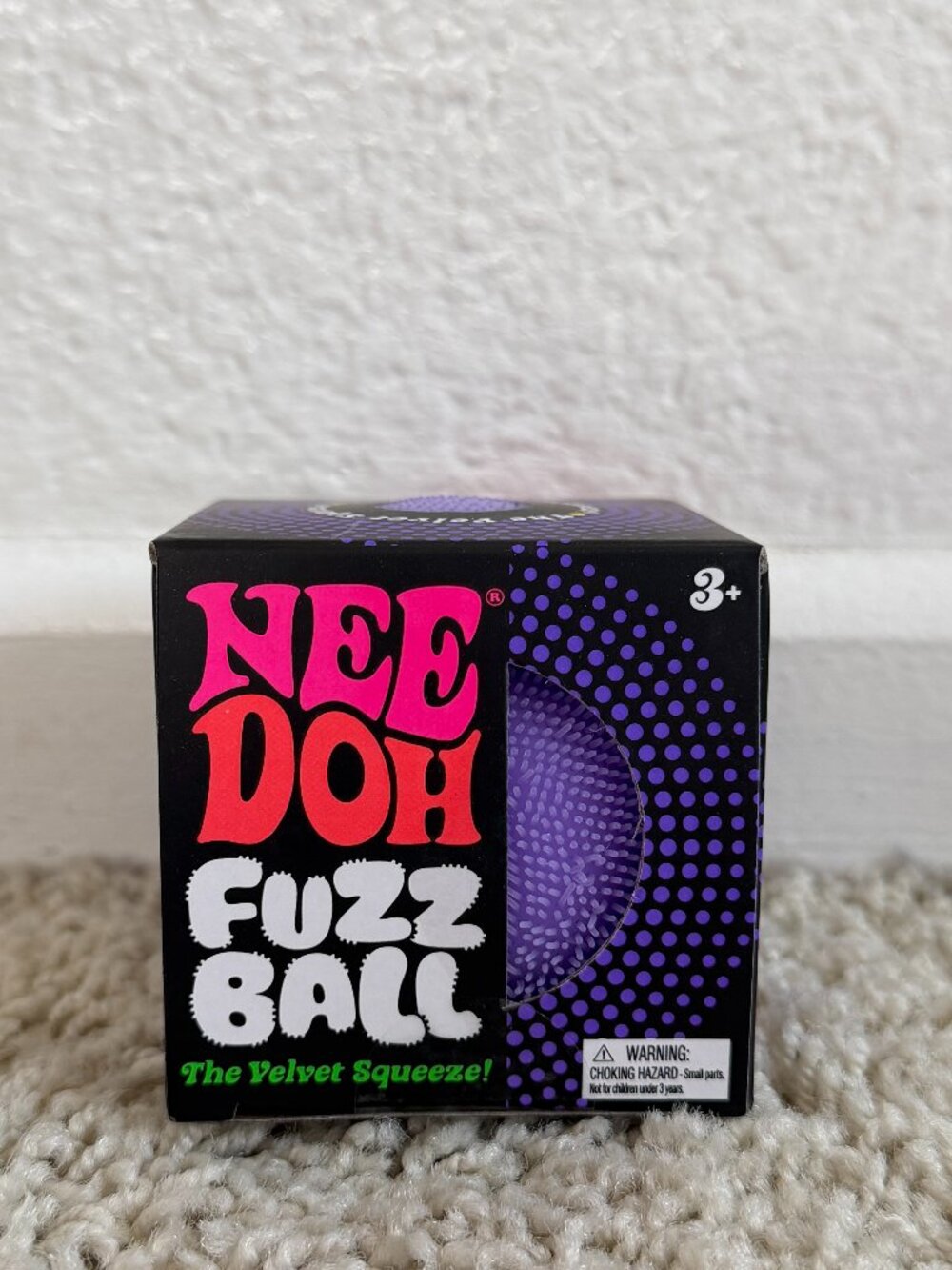 NeeDoh Fuzz Ball Purple Learning Toy NWT